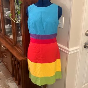 Vintage Rainbow Dress - Size 10